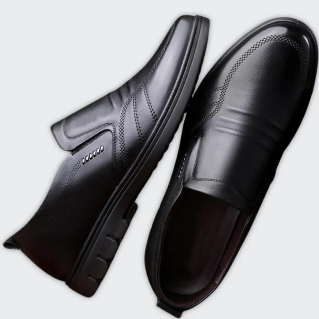 Elegant Leather Work Shoes for Men - Comfort & Style