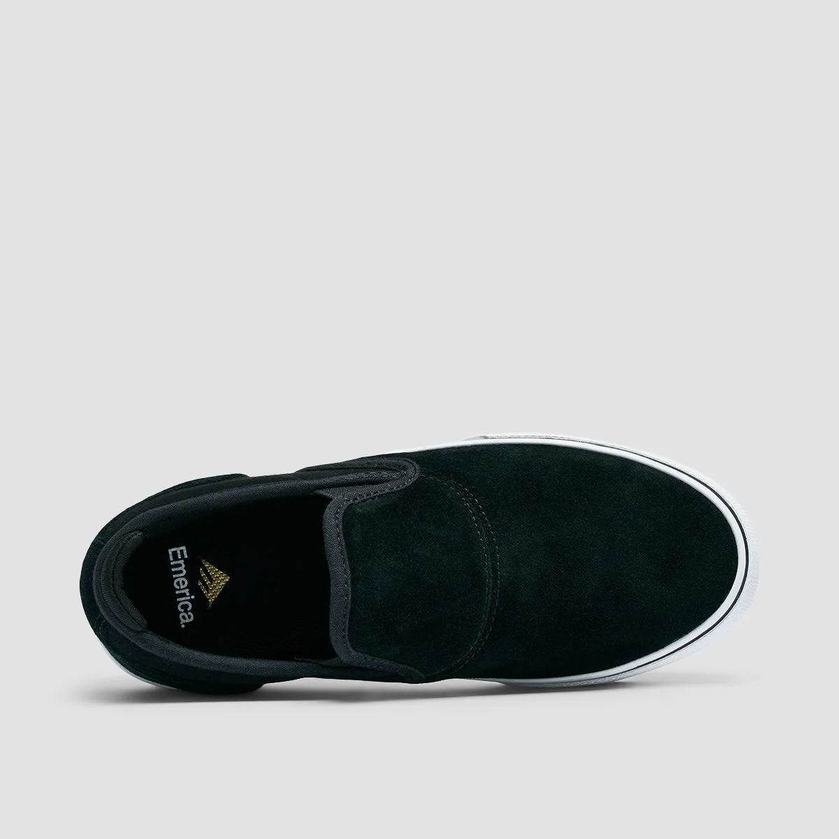 Emerica Wino G6 Slip On Shoes Black/White/Gold - Kids