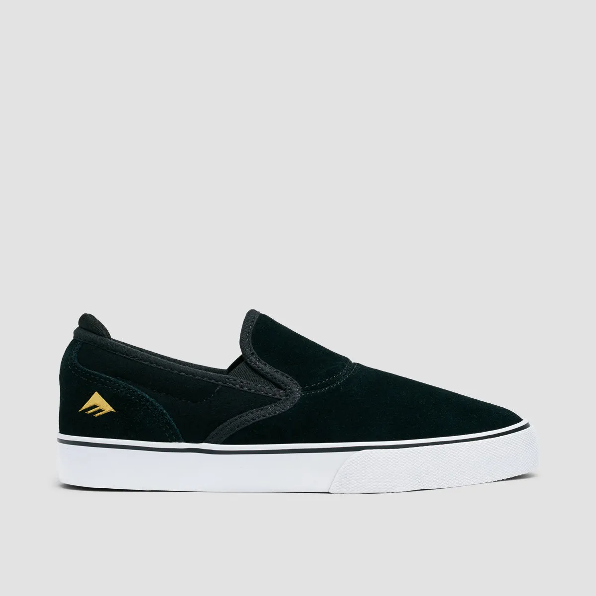 Emerica Wino G6 Slip On Shoes Black/White/Gold - Kids