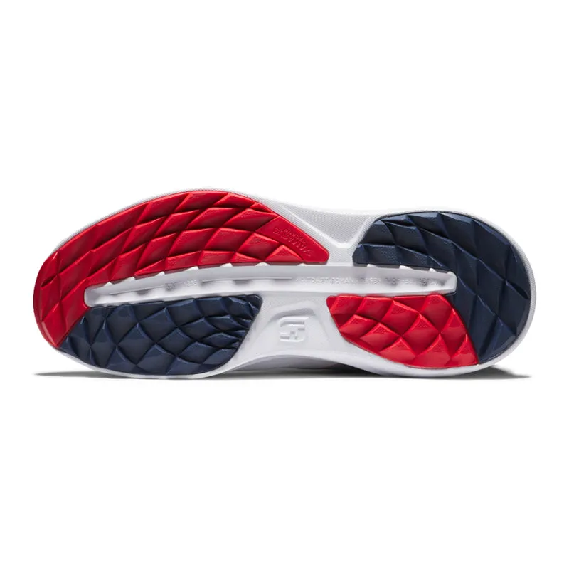 FOOTJOY Flex SL Men's Spikeless Shoes (White/Navy/Red)