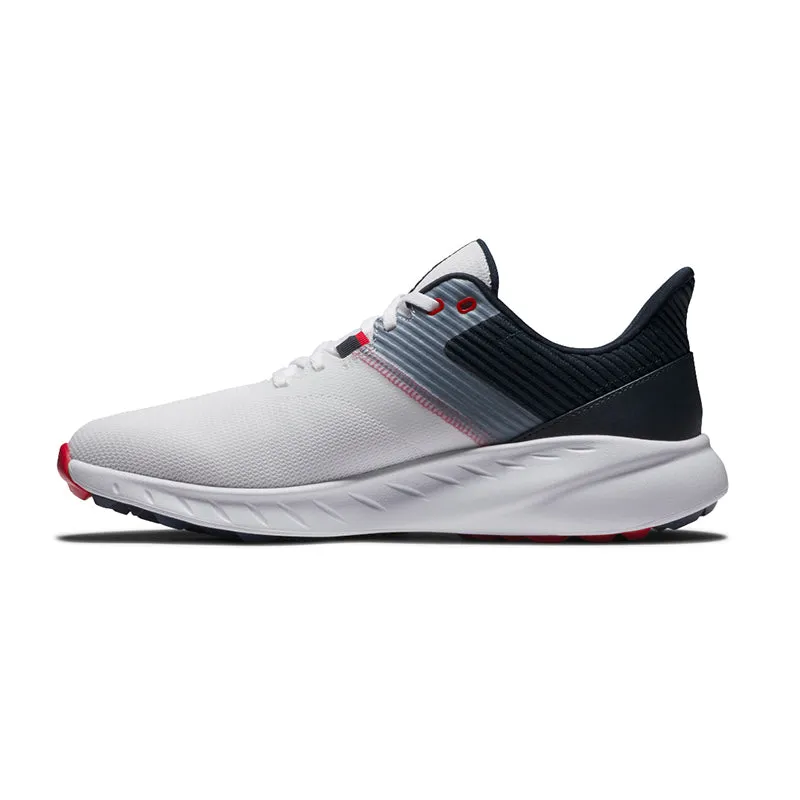 FOOTJOY Flex SL Men's Spikeless Shoes (White/Navy/Red)