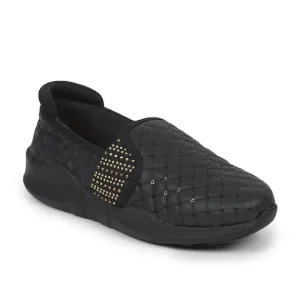 Force 10 Casual Slip On Shoes Ladies (BLACK) AVILA-32 By Liberty