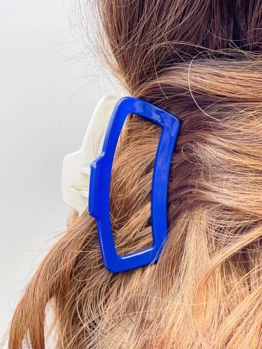 Game Day Claw Clips - Blue & White