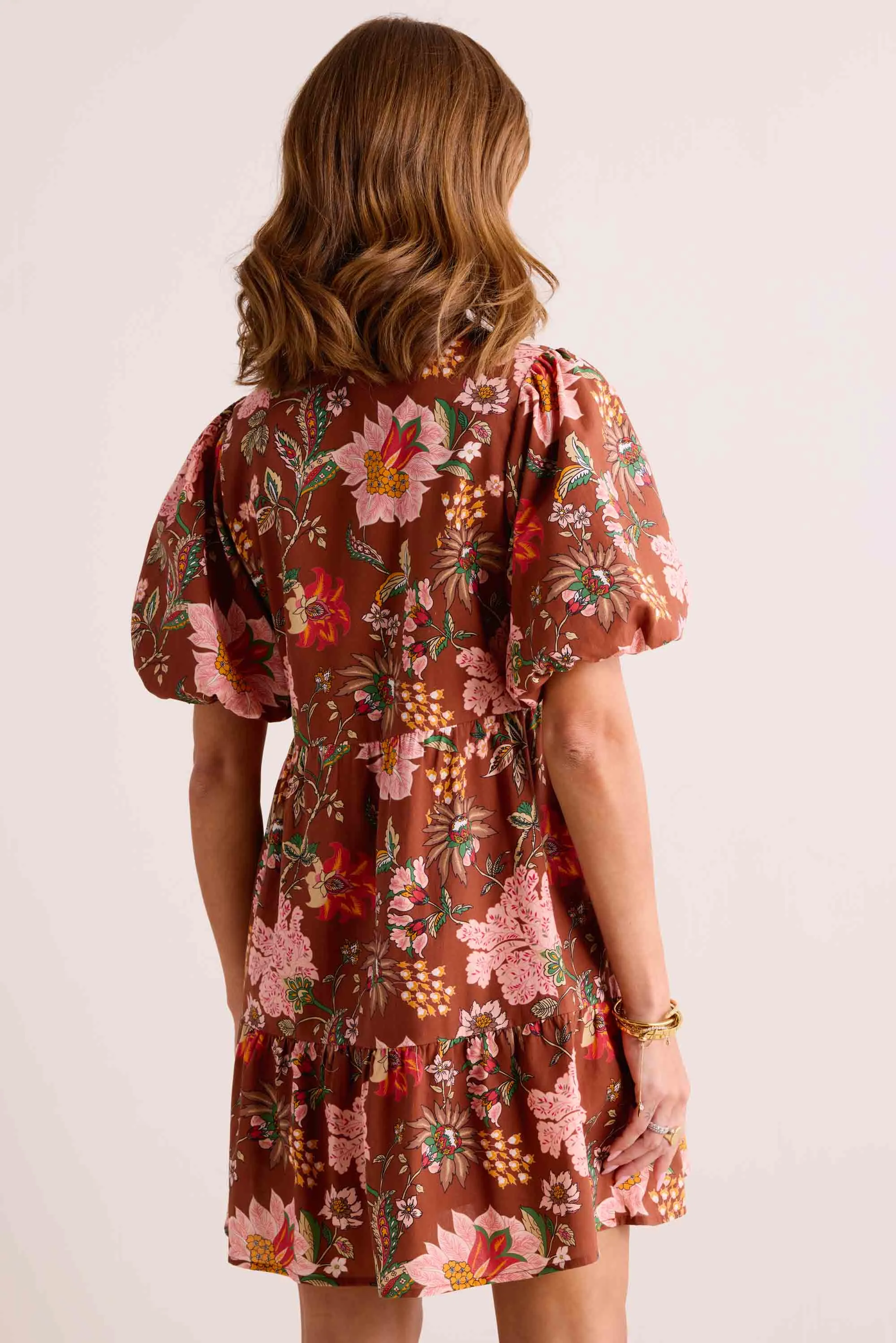 Genevieve Dress- Brown