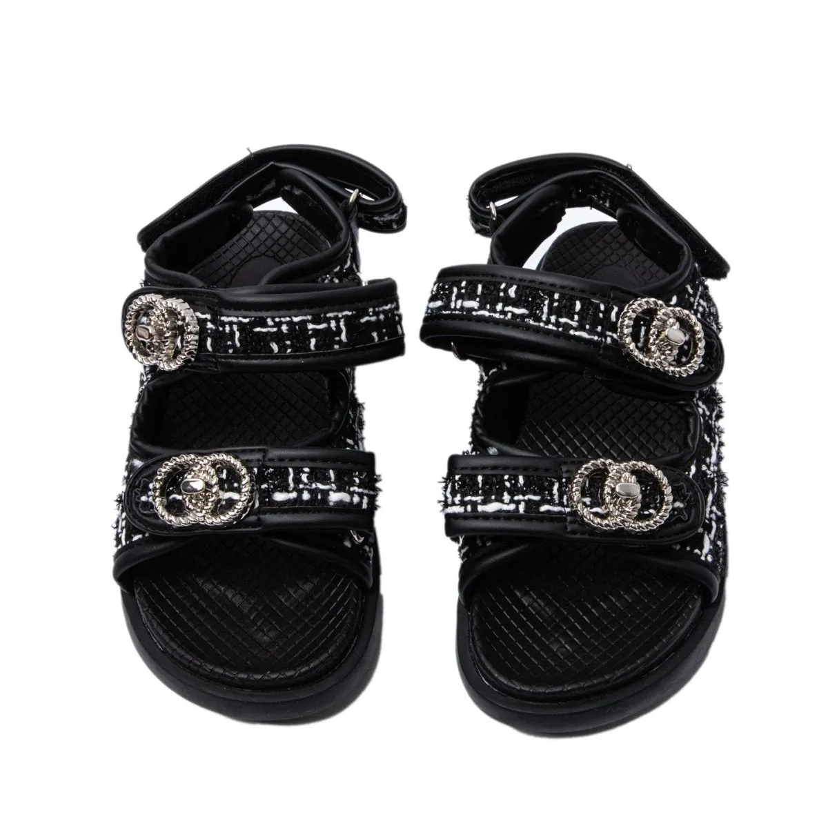 GIGI TWEED DAD SANDALS