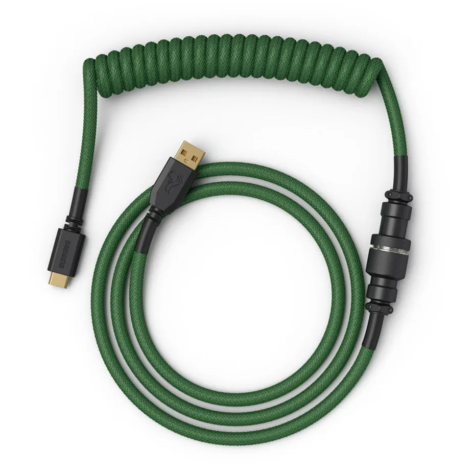 Glorious Coiled Cable USB-A to USB-C Forest Green