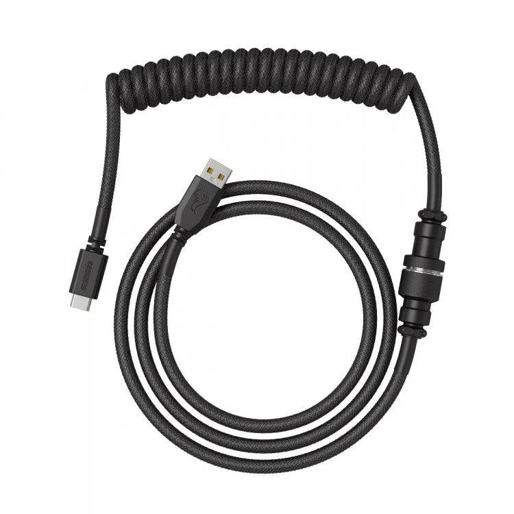 Glorious Coiled Cable USB-A to USB-C Phantom Black