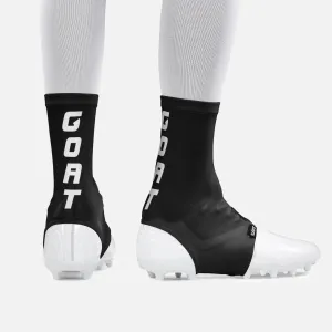 Goat Spell Out Black White Spats / Cleat Covers