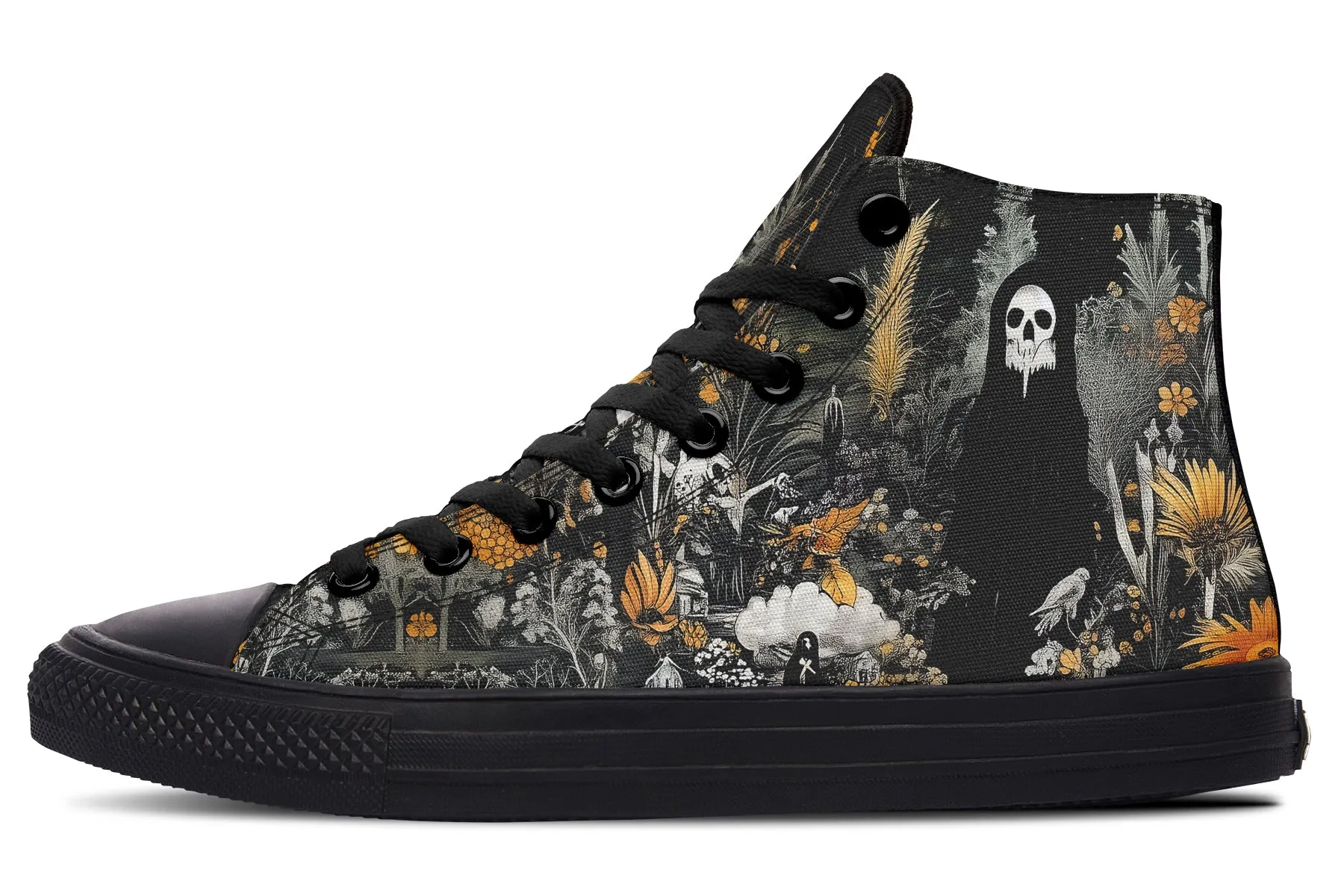 Grim’s Harvest High Tops - Classic Premium Canvas Shoes with Comfortable and Durable Soles