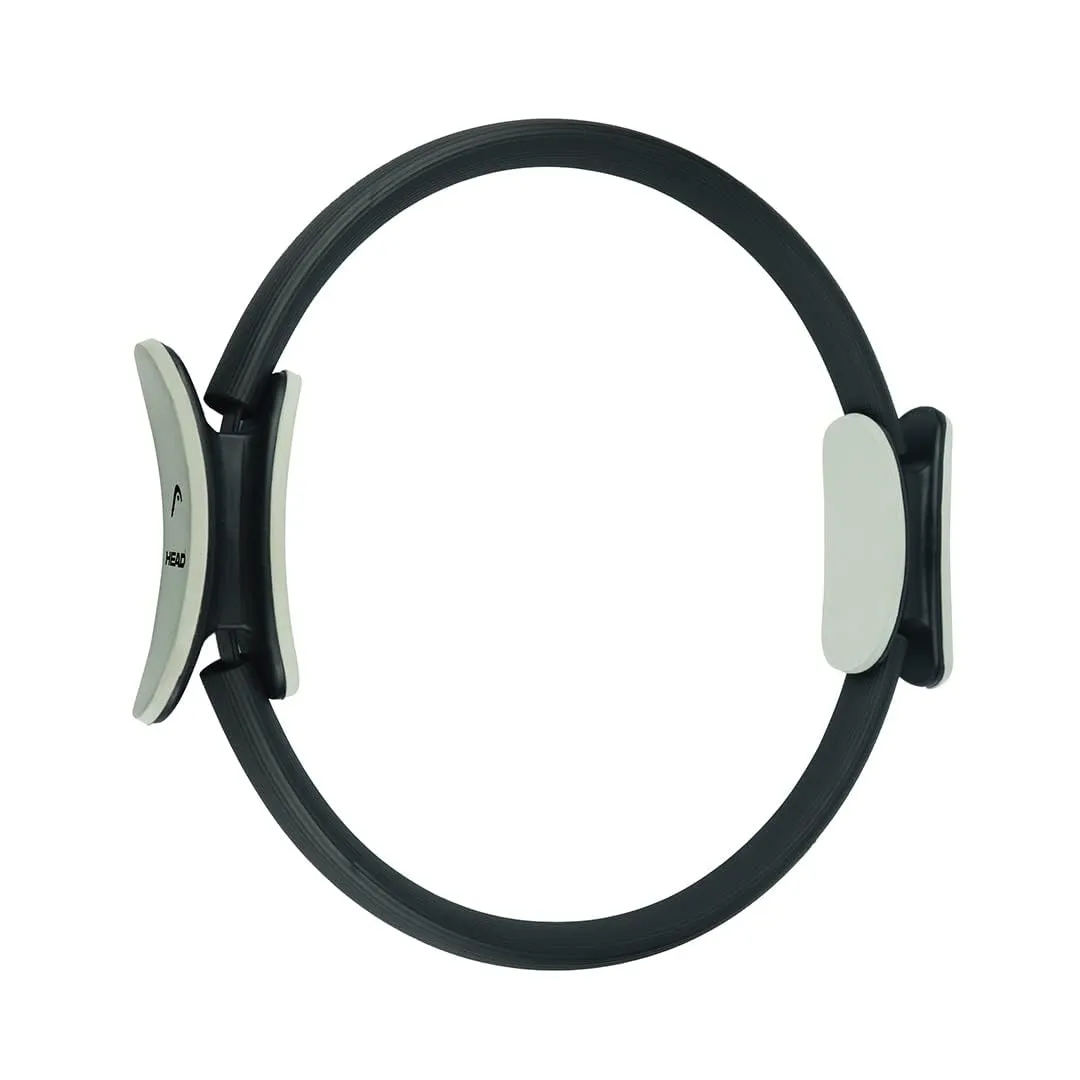 HEAD Pilates Ring - Full Body Toning Fitness | Stretching, Relaxation (Black) | Training Ring (38 CM) (Pilates Ring   Dual Roller)