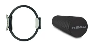 HEAD Pilates Ring - Full Body Toning Fitness | Stretching, Relaxation (Black) | Training Ring (38 CM) (Pilates Ring   Foam Roller)