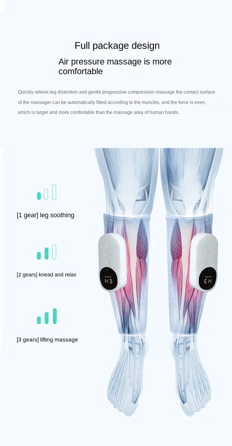 HIVAGI® Leg Massager with Heat, Air Compression Calf Massager, for Edema and Circulation and Muscles Relaxation.