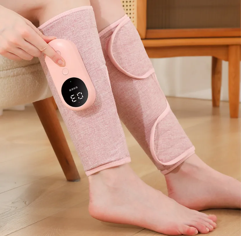 HIVAGI® Leg Massager with Heat, Air Compression Calf Massager, for Edema and Circulation and Muscles Relaxation.