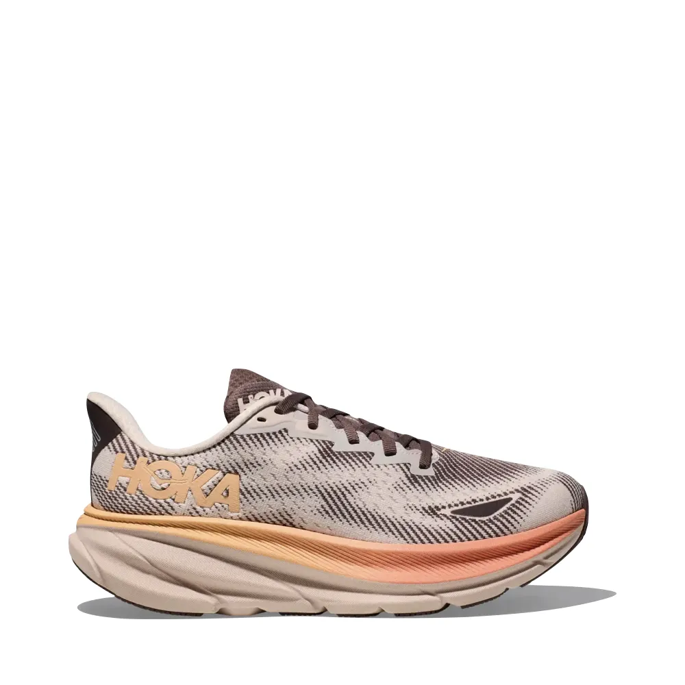 Hoka Women's Clifton 9 GTX Waterproof Sneaker in Cosmic Pearl/Smoky Quartz