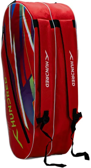 Hundred Cult Legacy Badminton Kit Bag (Red) (Size - M/30 L)