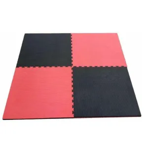 Interlocking Jigsaw Mats 2cm Black / Red (Sale)