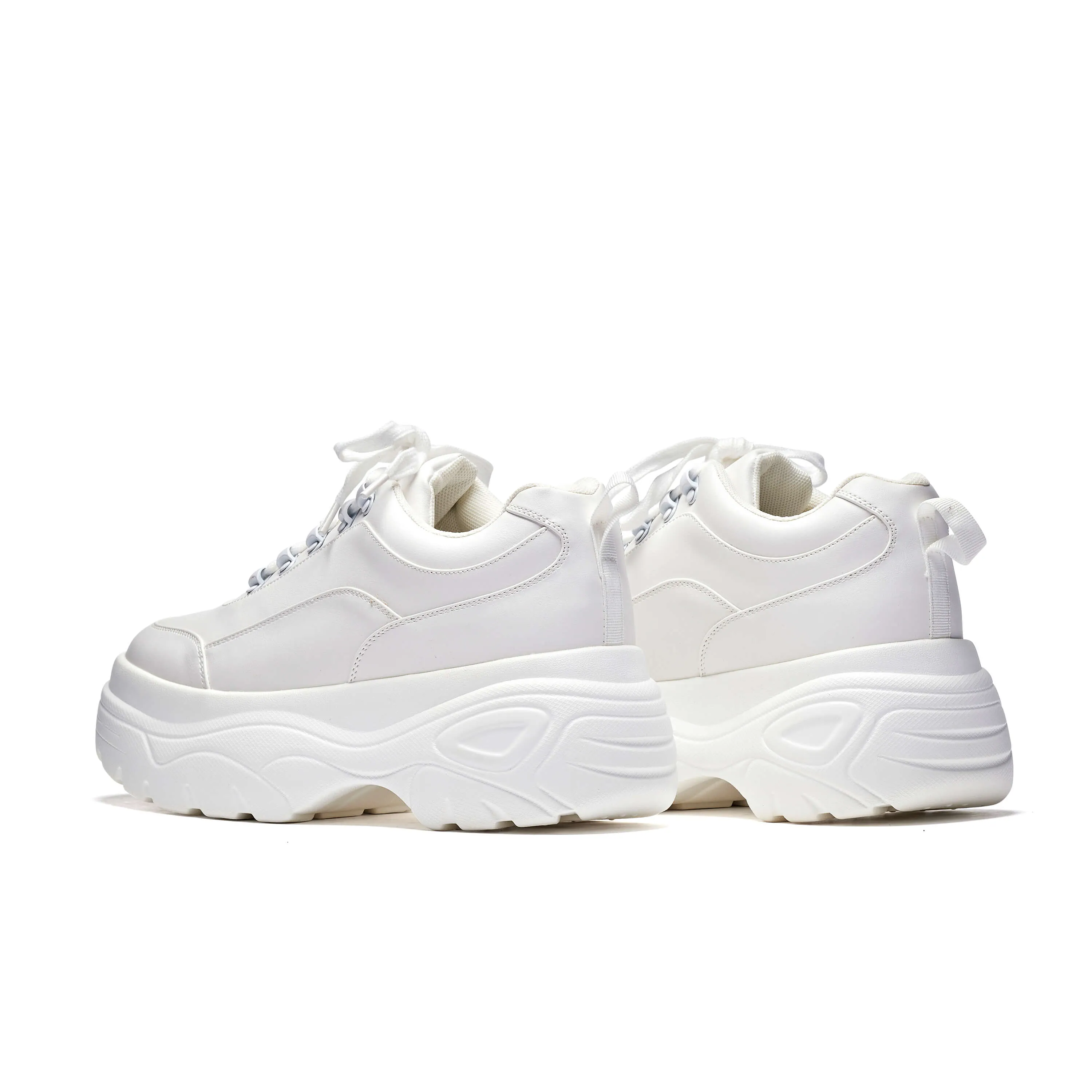 Jennie Striker White Chunky Bubble Trainers