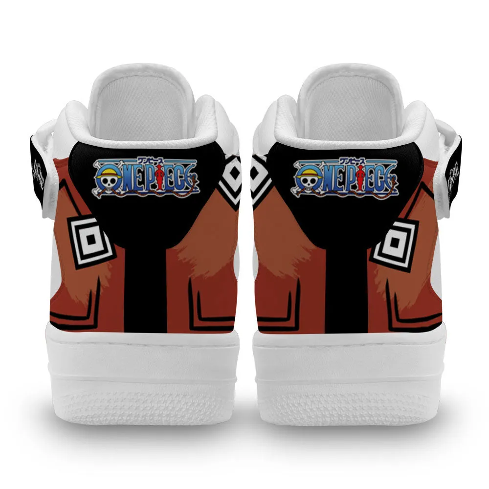 Jinbe Sneakers Air Mid Custom OP Anime Shoes