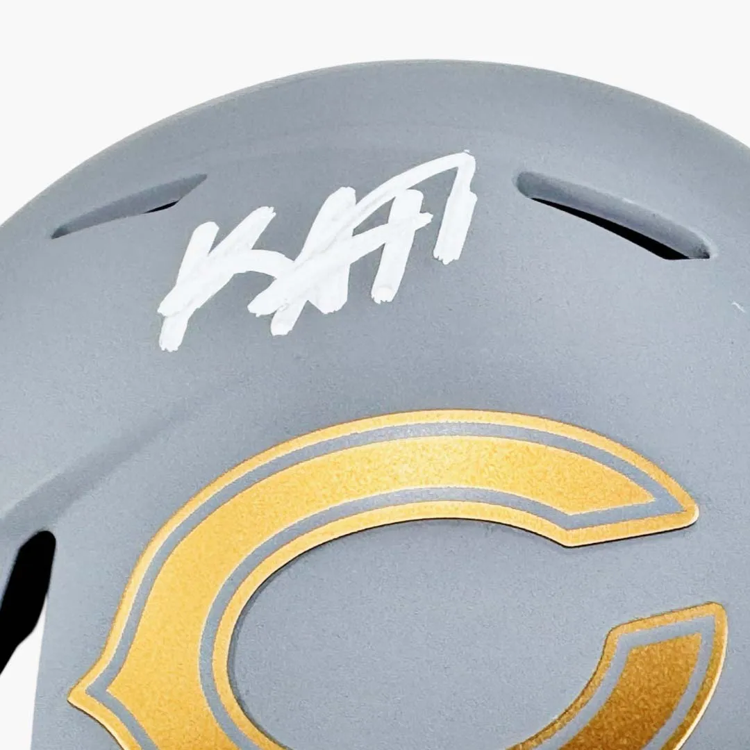 Keenan Allen Signed Chicago Bears Slate Alternate Speed Mini Football Helmet (Beckett)