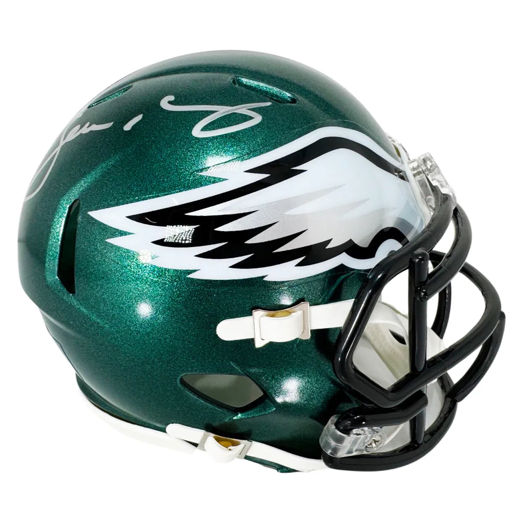 LeSean McCoy Signed Philadelphia Eagles Speed Mini Football Helmet (Beckett)