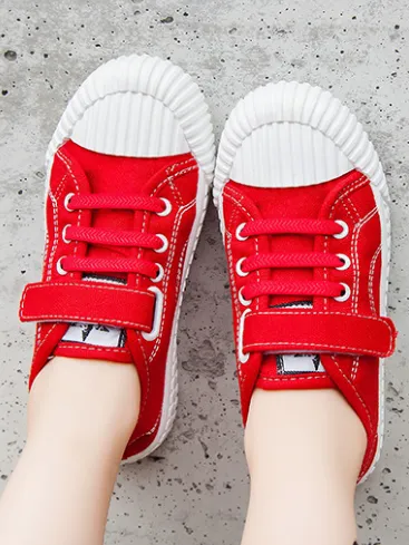 Lovely Low Top Velcro Sneakers by Liv and Mia