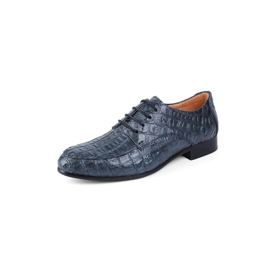 LuxePoint Exotic Lace-Up Derby Shoes