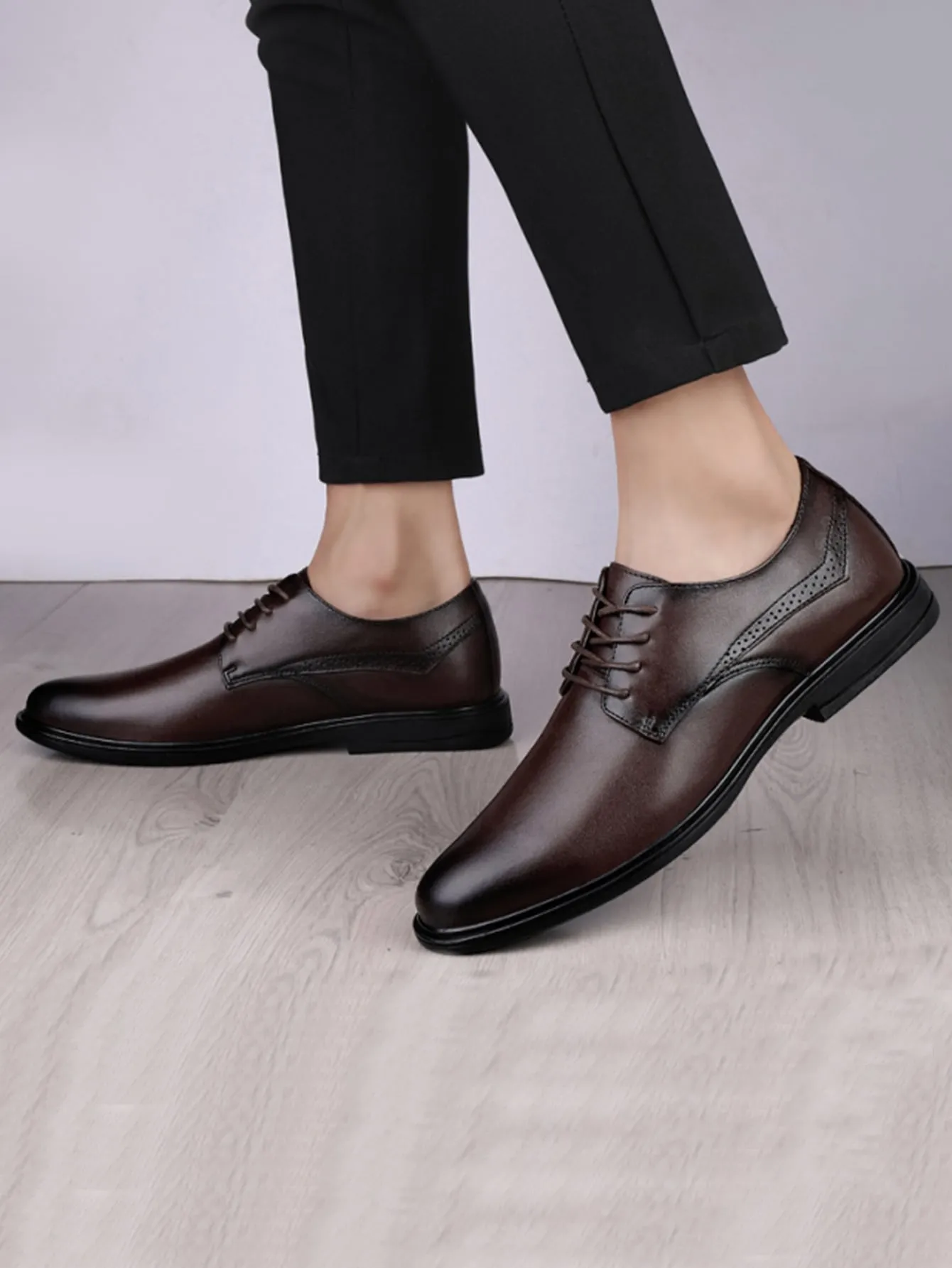 Men Lace-up Front Oxford Shoes