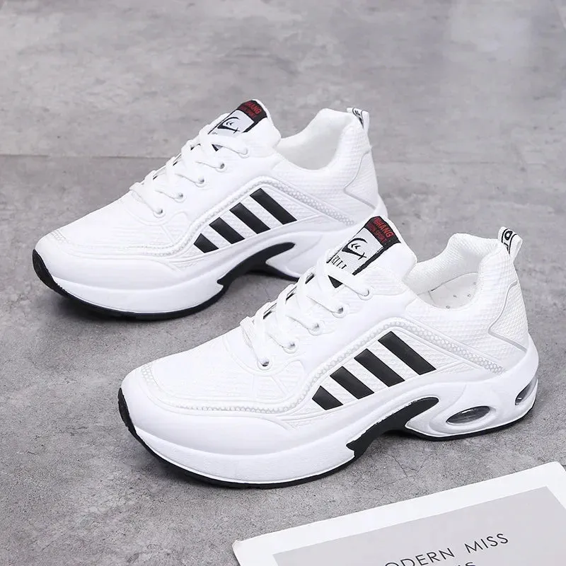 Men's Air Cushion Running Shoes Leather Breathable Casual Shoes  for Men Non Slip Sneakers Luxury Tennis Shoes Zapatillas Hombre