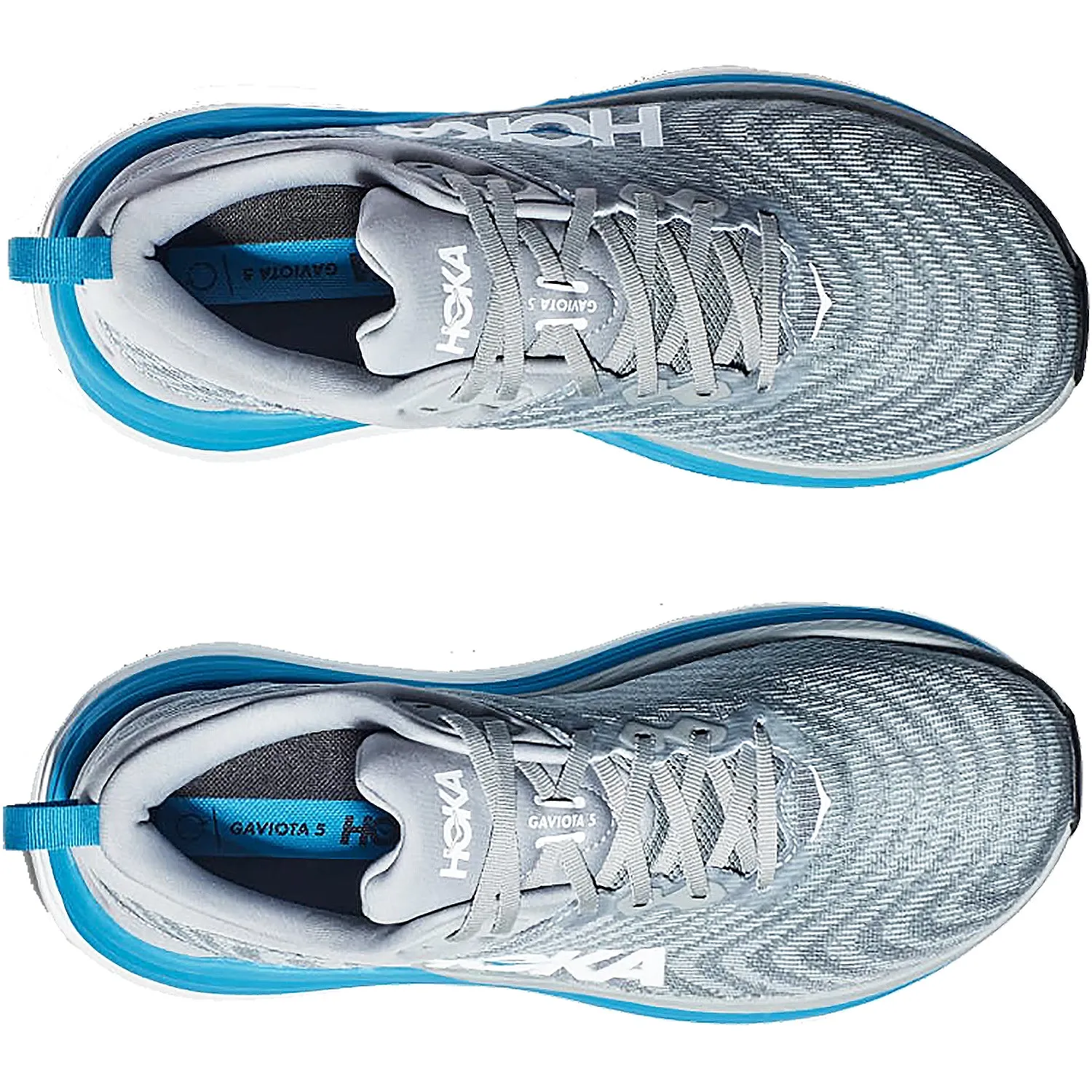 Men's Hoka Gaviota 5 Limestone/Diva Blue Mesh