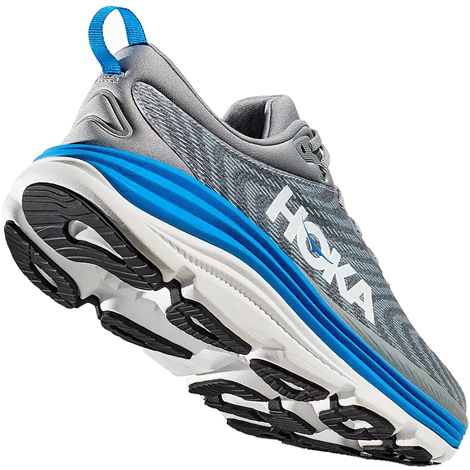 Men's Hoka Gaviota 5 Limestone/Diva Blue Mesh