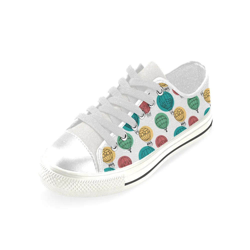 Men's Hot Air Balloon Casual Print Low Top Canvas Shoes