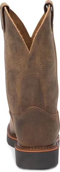 MEN'S JUSTIN BLUEPRINT PULL ON TAN GAUCHO BOOT