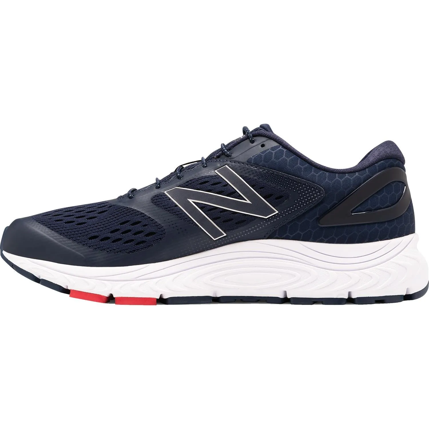 Men's New Balance M840BP4 Running Shoes Pigment/White/Team Red Synthetic Mesh