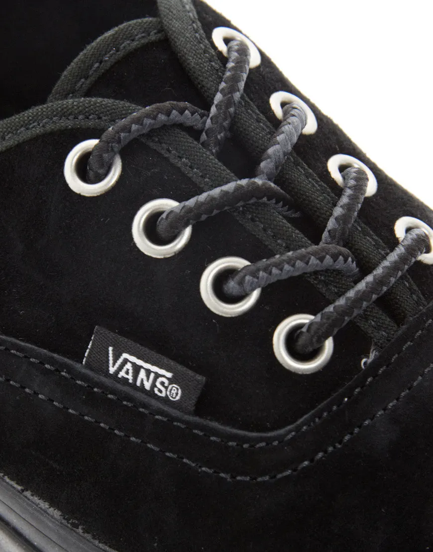 [Midnight Black / Charcoal Grey] 35-36" Round Hiking Shoelaces for Vans