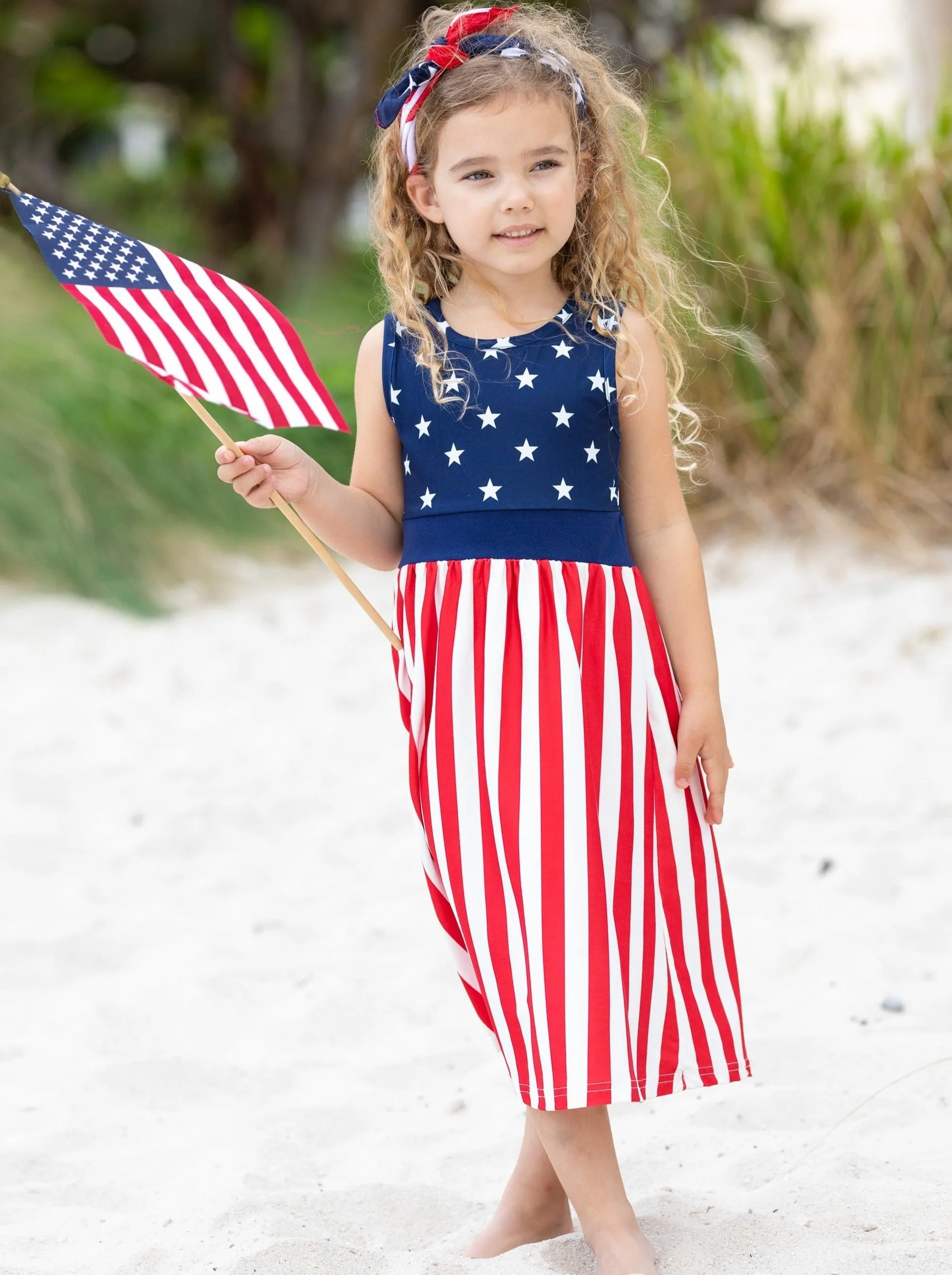 Mommy and Me Fly Like the 4th of July Sundress