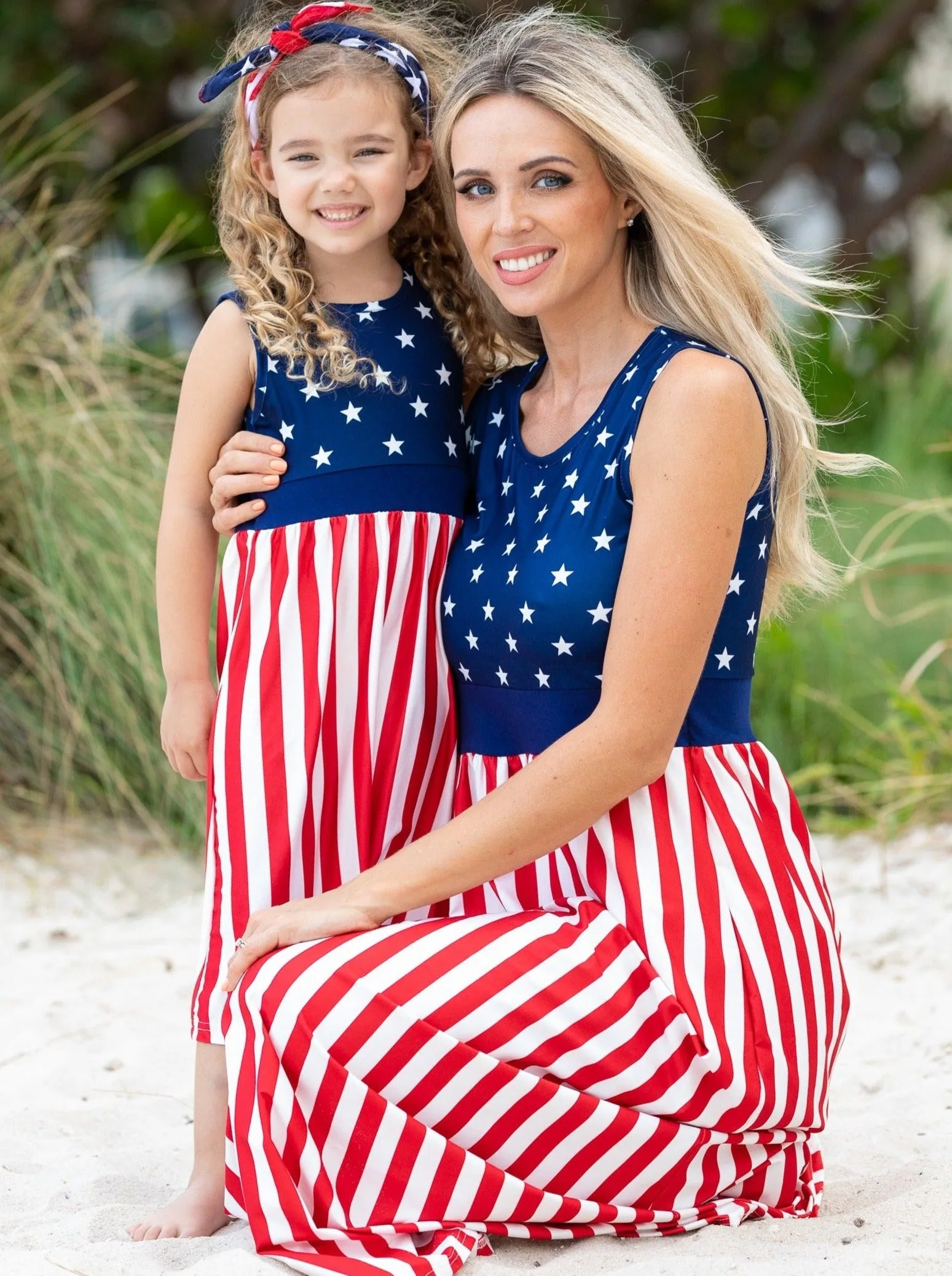 Mommy and Me Fly Like the 4th of July Sundress