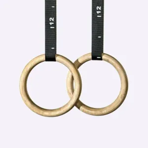 MORGAN COMPETITION GRADE GYMNASTIC/GYM WOODEN RINGS