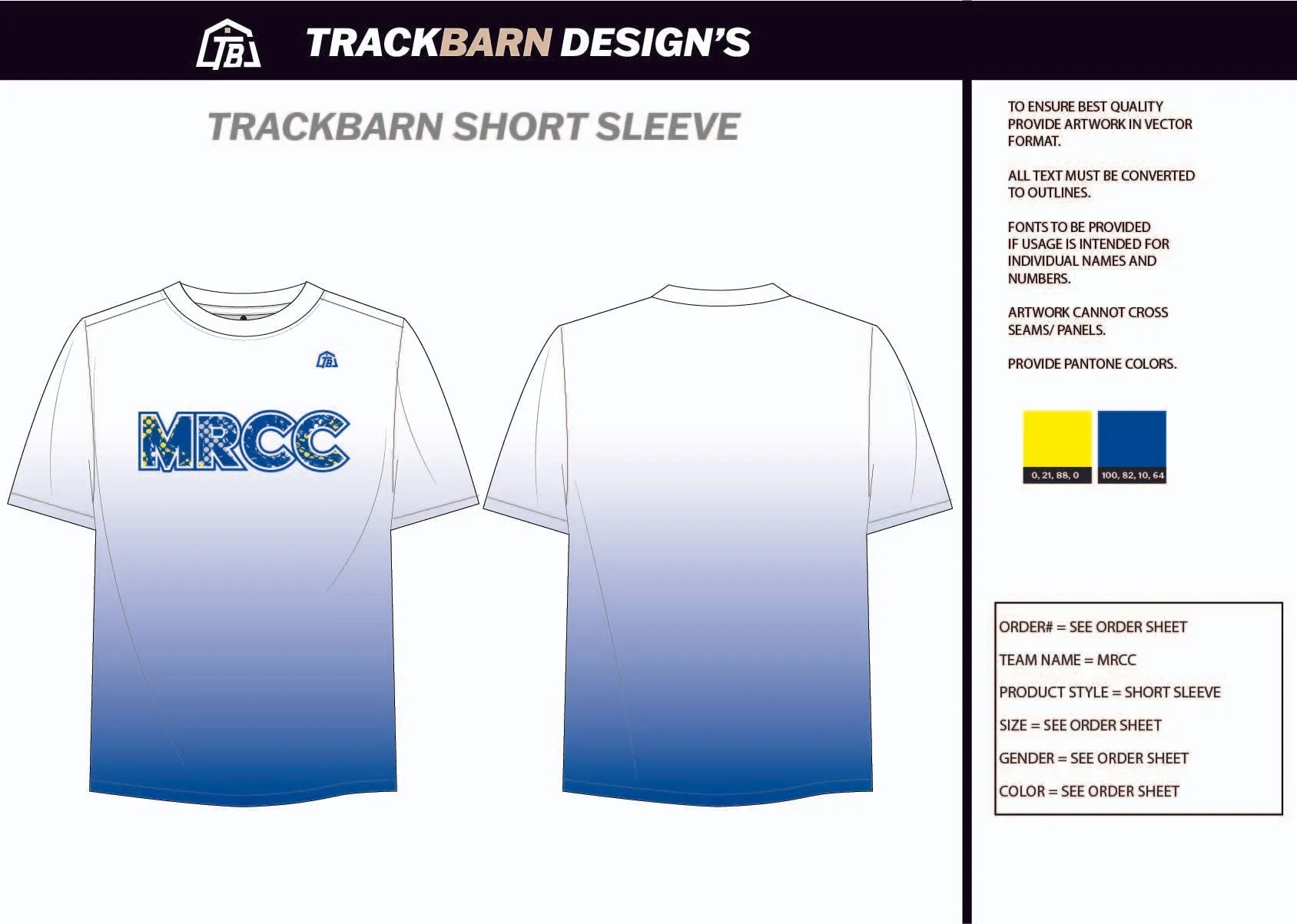 MRCC-- Womens Stretch Light Training Tee