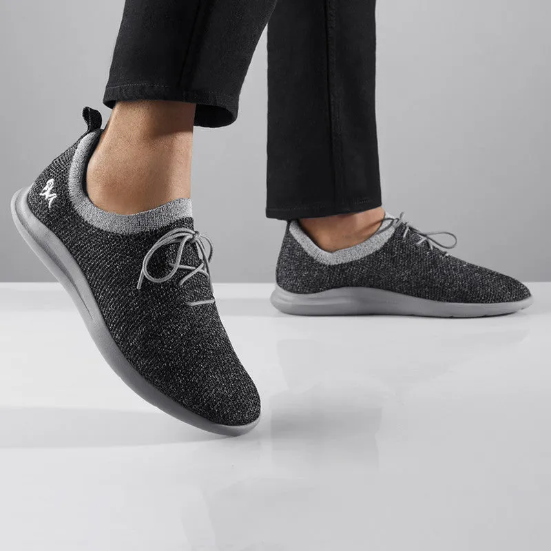 Neeman's ReLive Knit Sneakers for Men | Grey Melange | Light-Weight & Comfortable