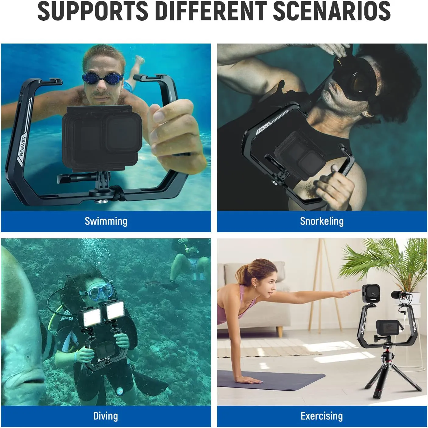 NEEWER AC001 Underwater Diving Rig for Action Camera