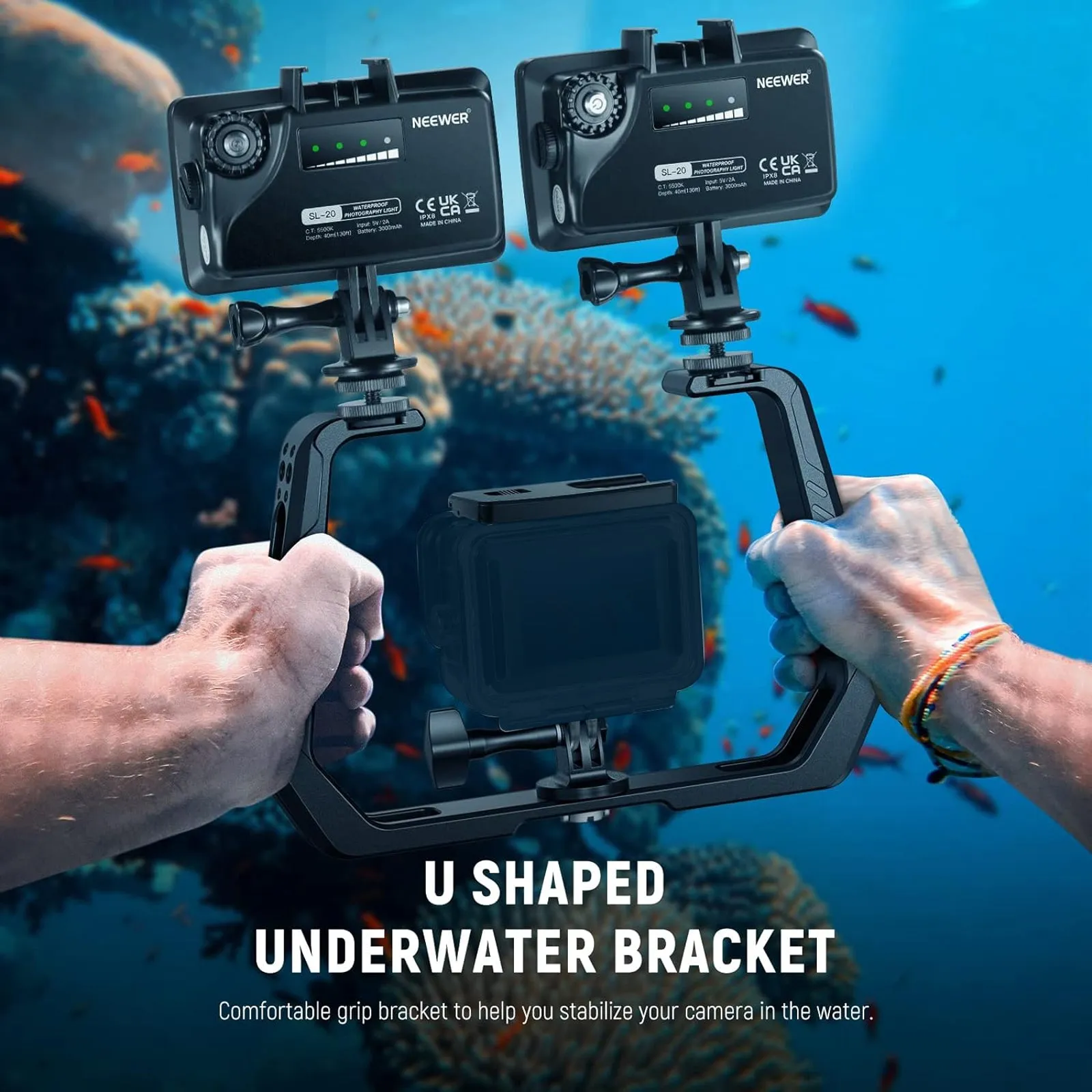 NEEWER AC001 Underwater Diving Rig for Action Camera