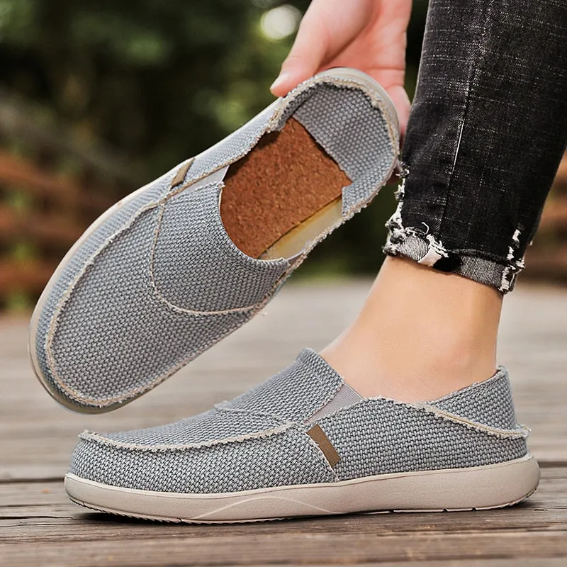 New Arrival Spring Summer Comfortable Casual Shoes Lightweigh Mens Canvas Shoes For Men Slip-On Brand Fashion Flat Loafers Shoes