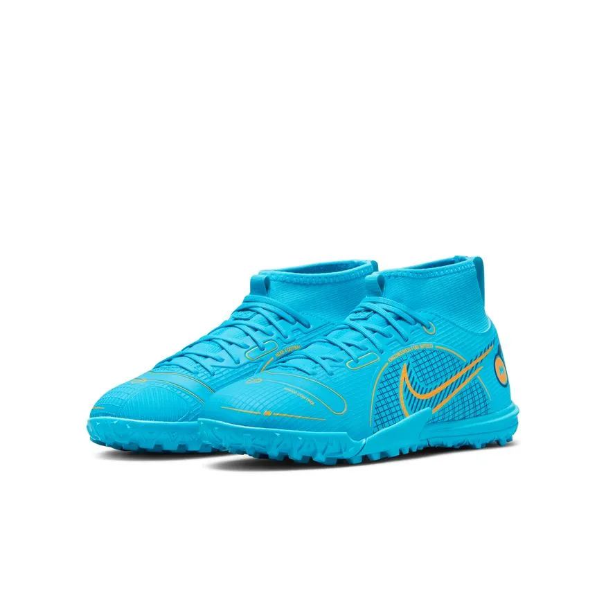 Nike Jr. Mercurial Superfly 8 Academy TF-CHLORINE BLUE/LASER ORANGE/MARINA