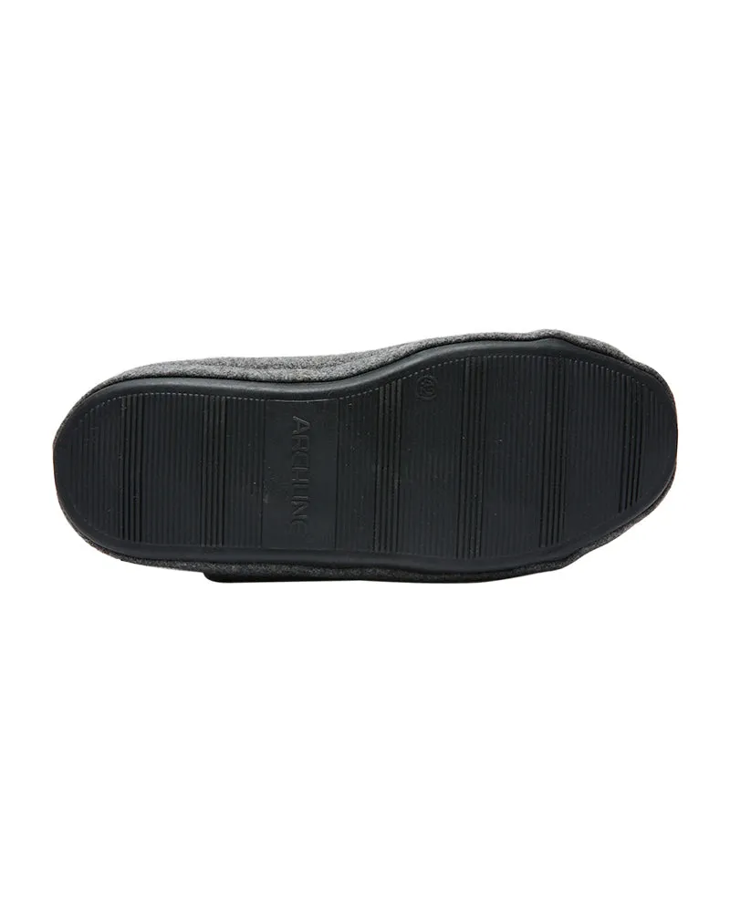 Orthotic Closed Slippers - Grey Marle