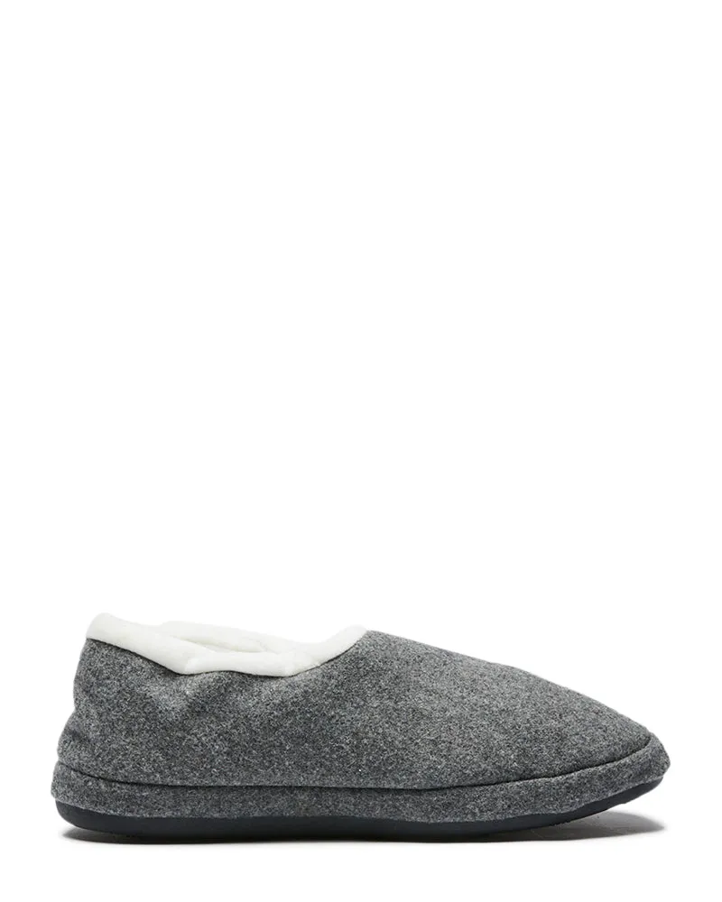 Orthotic Closed Slippers - Grey Marle