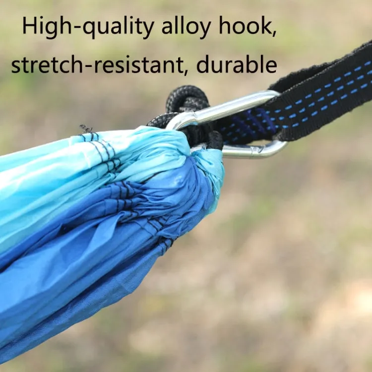 Outdoor Hammock Nylon Parachute Cloth Travel Camping Swing, Style: 3m x 2m (Orange Sky Blue)