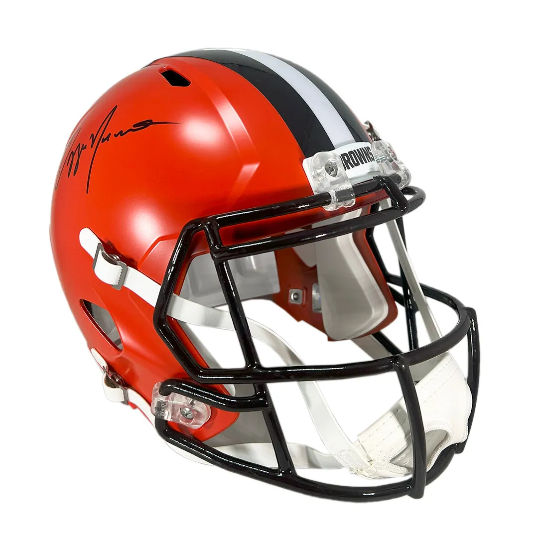 Ozzie Newsome Signed Cleveland Browns Speed Full-Size Replica Football Helmet (Beckett)