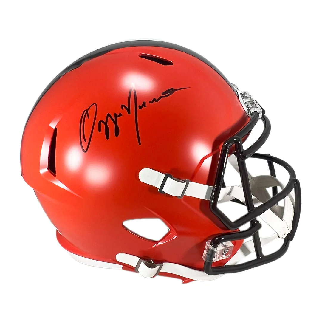 Ozzie Newsome Signed Cleveland Browns Speed Full-Size Replica Football Helmet (Beckett)