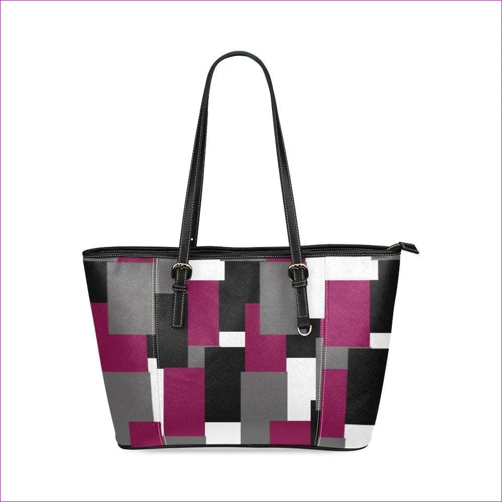 Patchwork Barrel or Leather Tote Bag