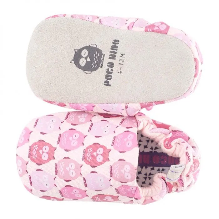 Poco Nido Pink Owls Mini Shoes